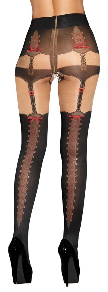 Tights with Suspender Straps  