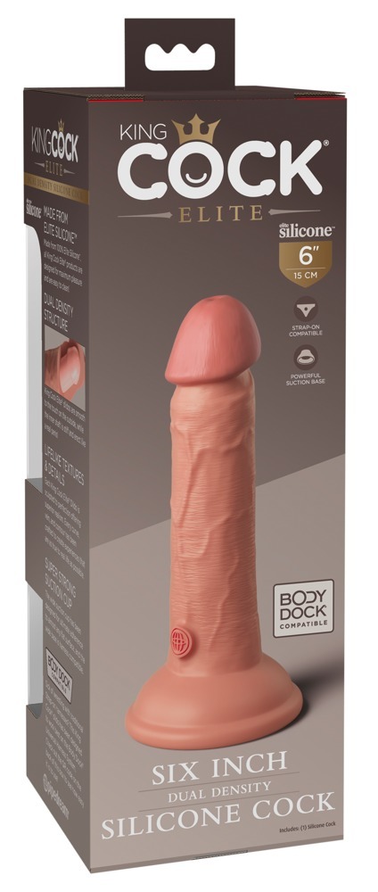 6  Dual Density Silicone Cock  