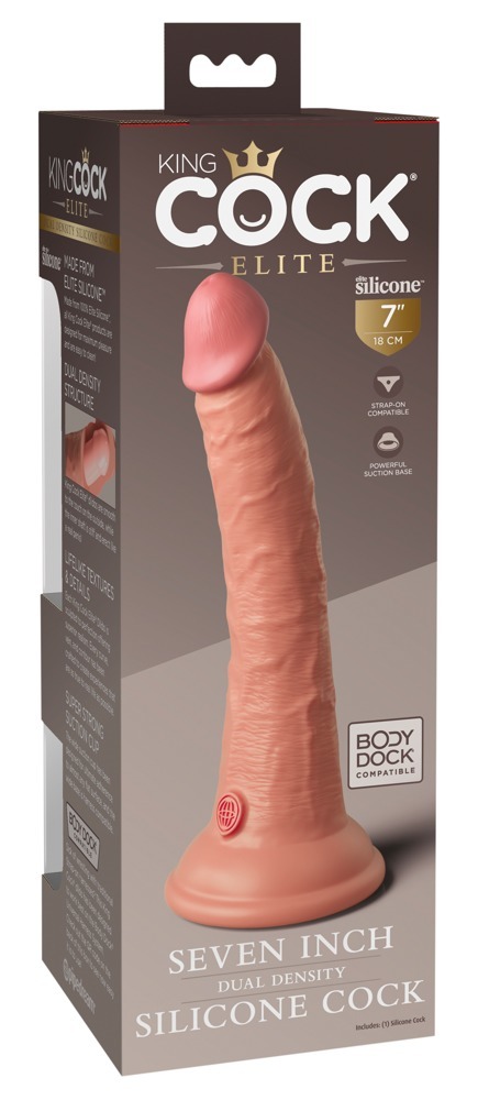 7â Dual Density Silicone Cock  