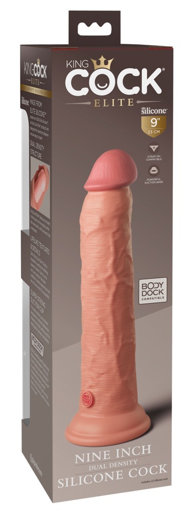 9  Dual Density Silicone Cock  