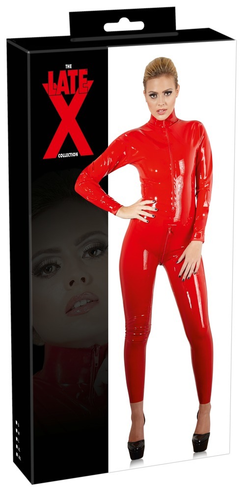 Catsuit in Latex rosso S  