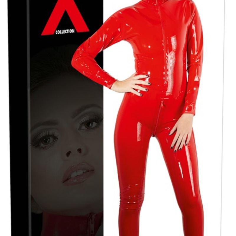 Catsuit in Latex rosso S