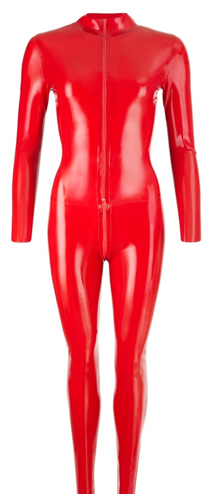 Catsuit in Latex rosso S  