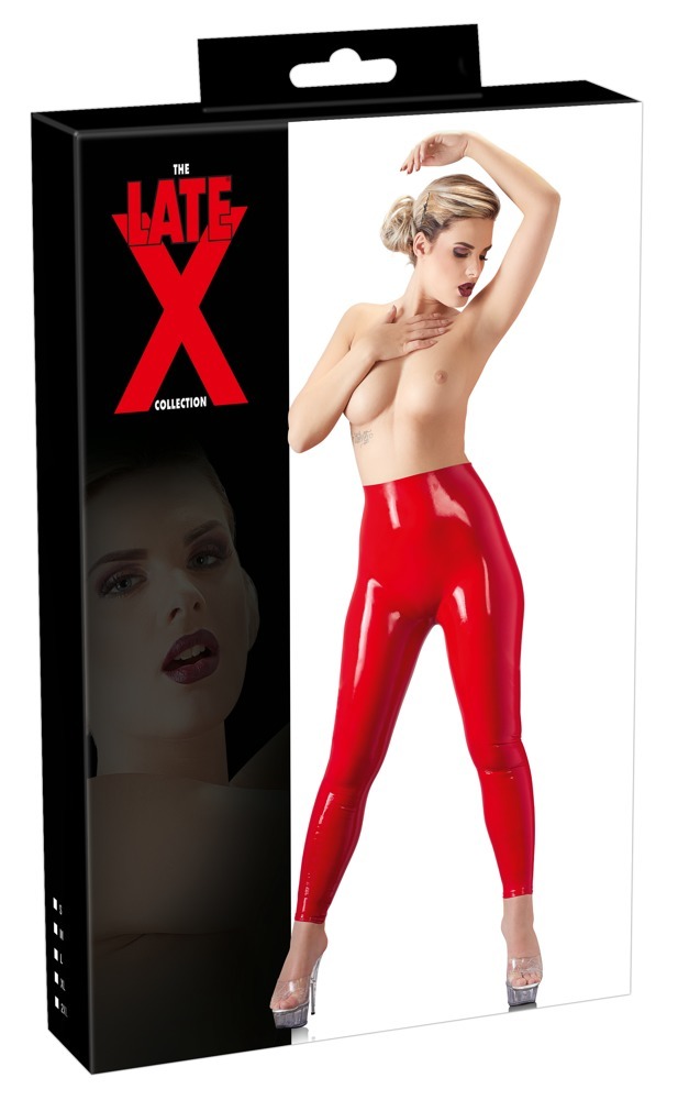 Latex Leggings rossi S  