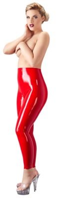 Latex Leggings rossi S 