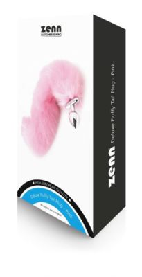 Zenn Deluxe plug a coda di volpe rosa 