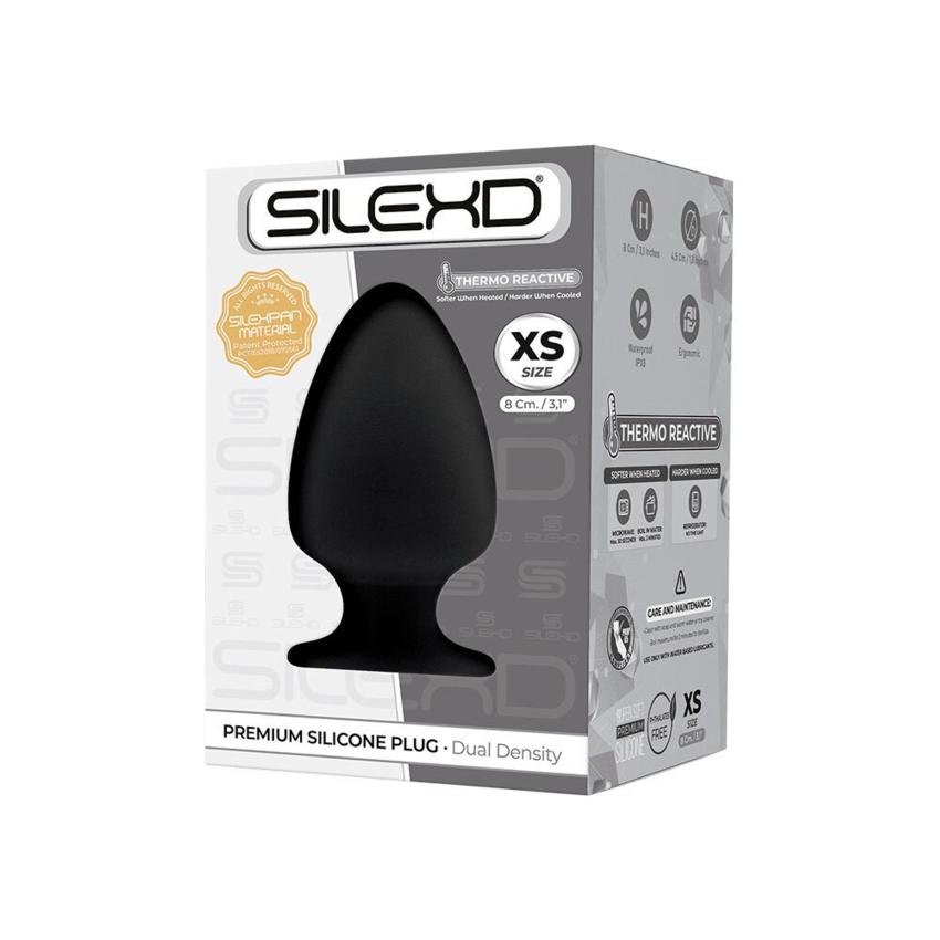 Silexd plug silicone nero XS  