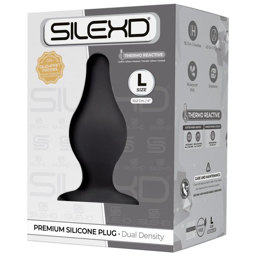 Silexd plug silicone nero L  