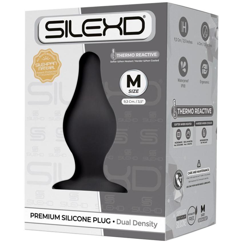 Silexd plug silicone nero M  