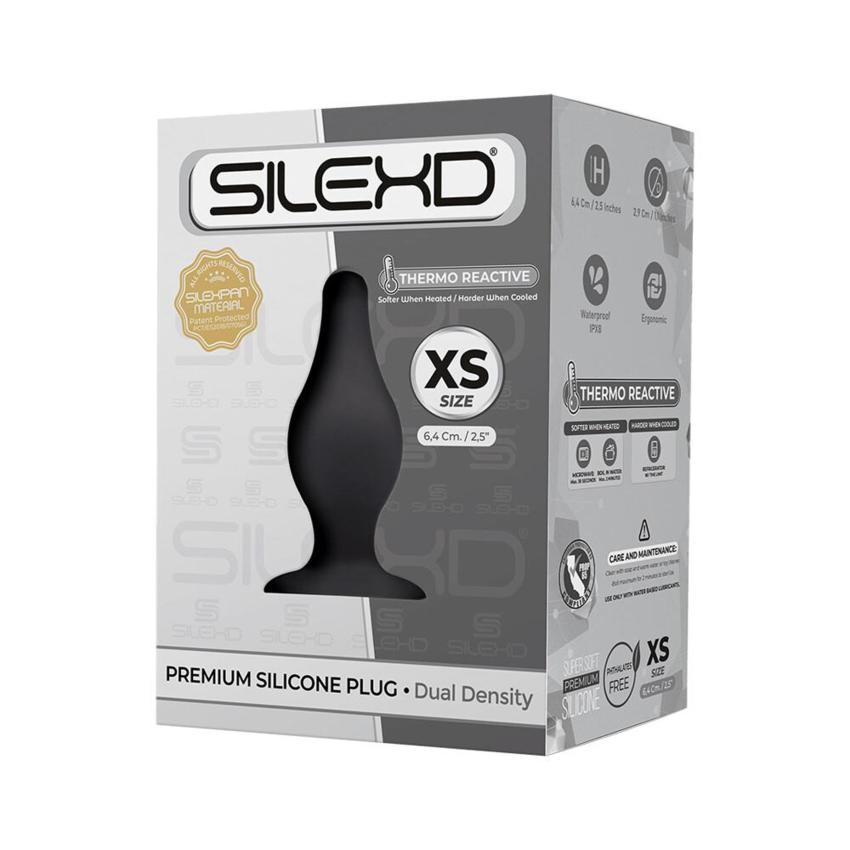 Silexd plug silicone nero XS  