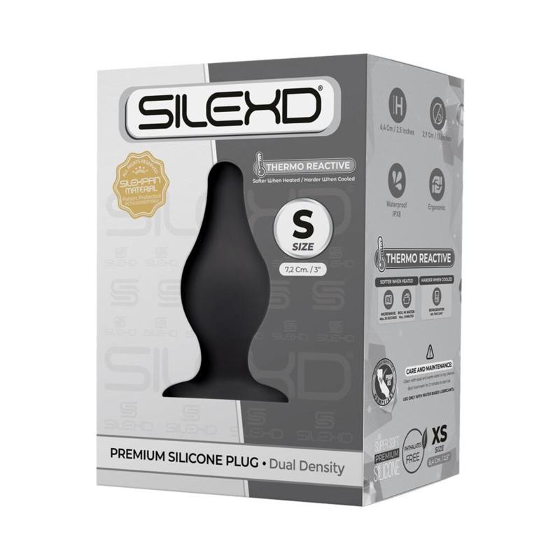 Silexd plug silicone nero S