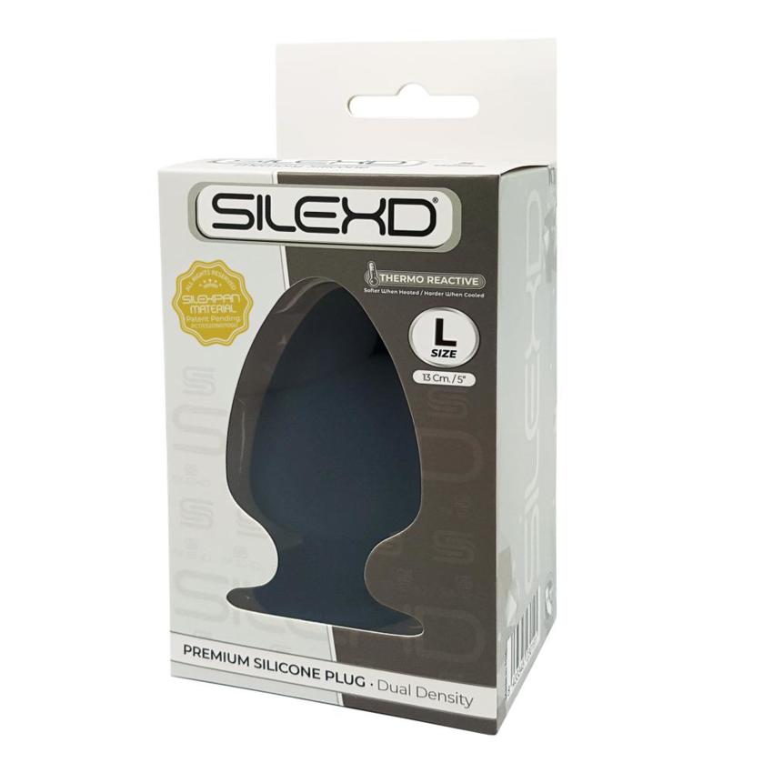 Silexd plug silicone nero L  