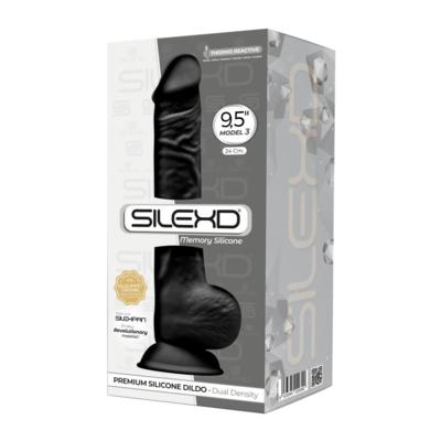 Silexd - Dildo Premium Silicone Mod.3 9,5'' - Nero 