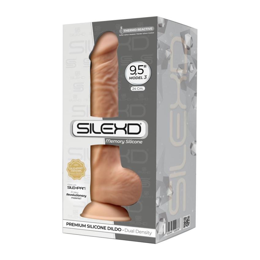 Silexd - Dildo Premium Silicone Mod.3 9,5'' - Color Carne  