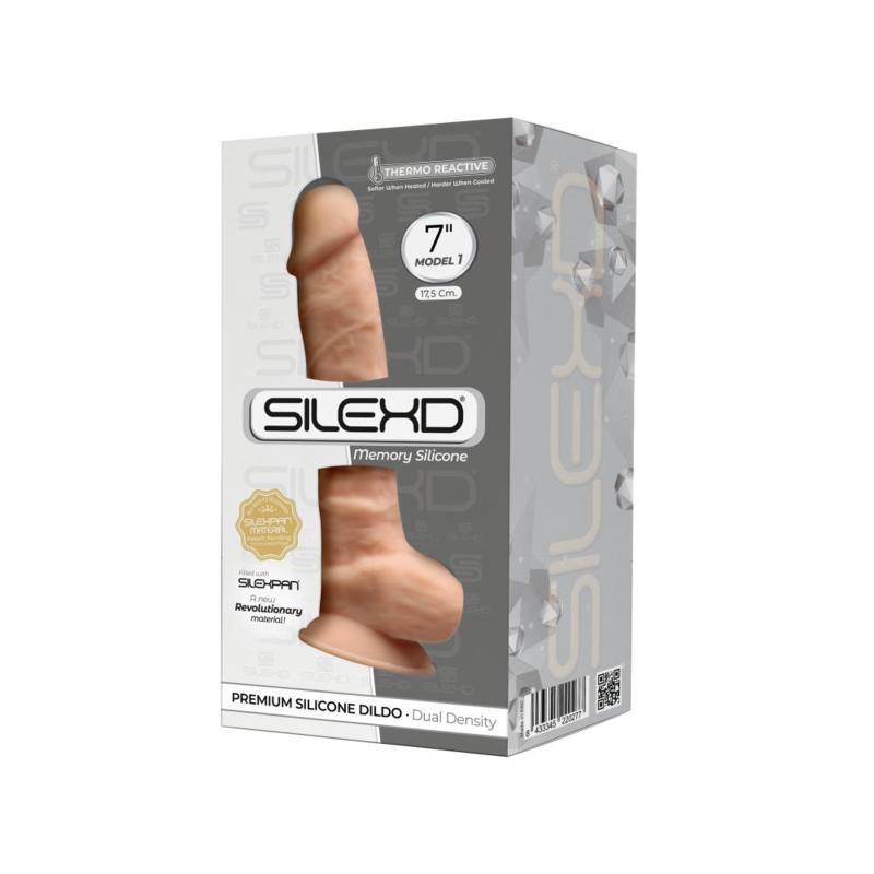 Silexd - Dildo Premium Silicone Mod.1 7'' - Color Carne