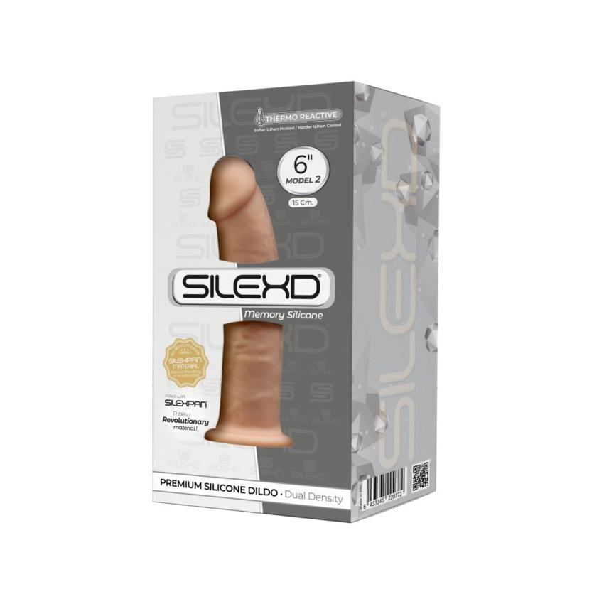 Silexd - Dildo Premium Silicone Mod.2 6'' - Color Carne  