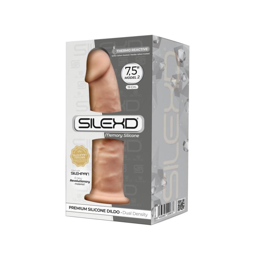 Silexd - Dildo Premium Silicone Mod.2 7,5'' - Color Carne  