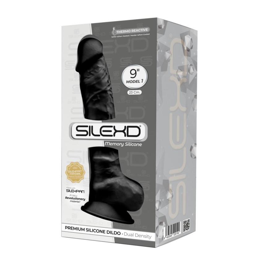 Silexd - Dildo Premium Silicone Mod.1 9'' - Nero  