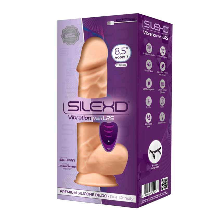 Silexd - Vibratore Premium Silicone Mod.1 8,5'' + Controllo Remoto - Color Carne  