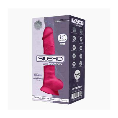 Silexd - Vibratore Premium Silicone Mod.1 8'' - Rosa 