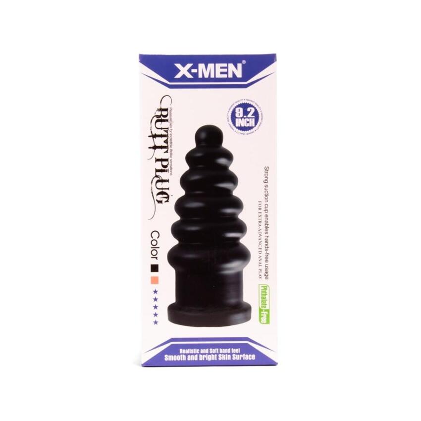 X-MEN 9.2 inch Butt Plug Black  