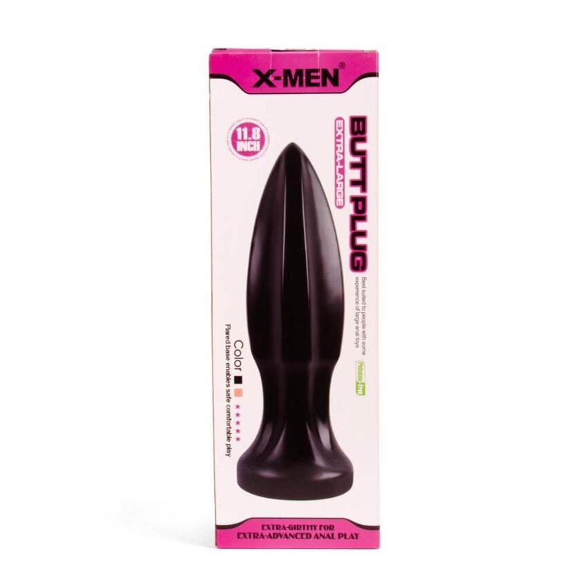 X-MEN 11.8 inch Butt Plug Black  