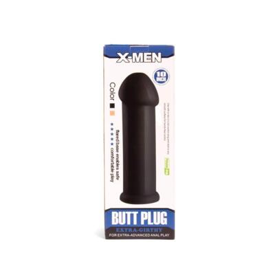 X-MEN 10 inch Butt Plug Black 