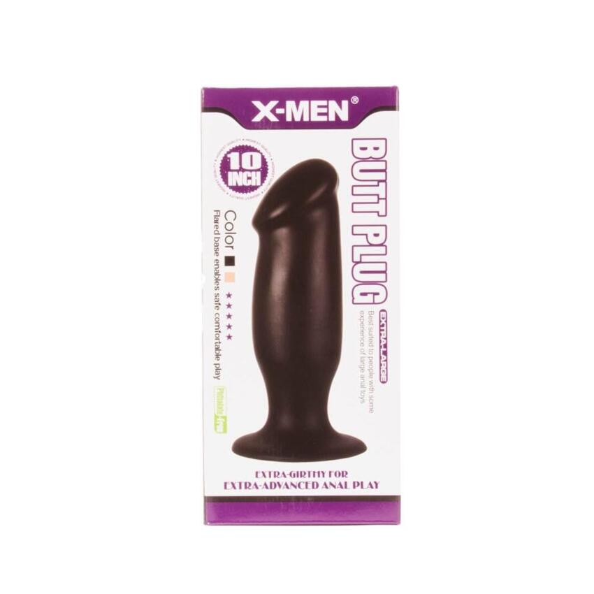 X-MEN 10 inch Butt Plug Black  