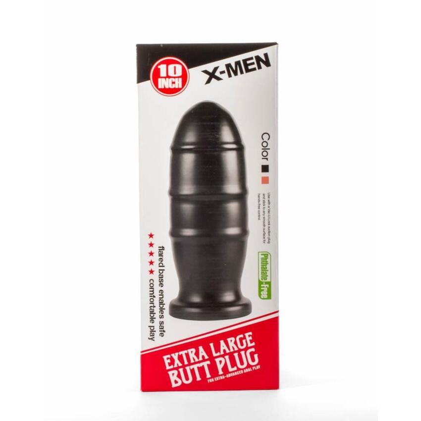 X-Men 10  Extra Large Butt Plug Black I  