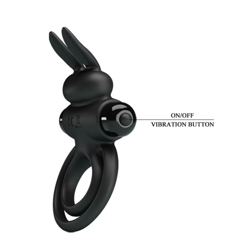 Pretty Love Vibrant Penis Ring III - Black  