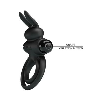 Pretty Love Vibrant Penis Ring III - Black 