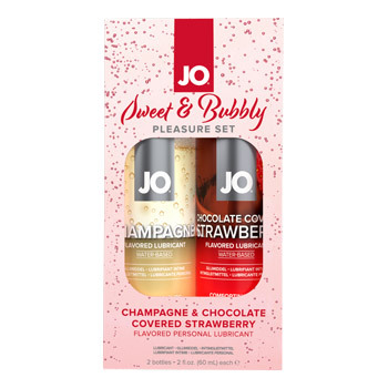 LUBRIFICANTE JO - SET SPUMANTE CHAMPAGNE & RICOPERTO DI CIOCCOLATO  