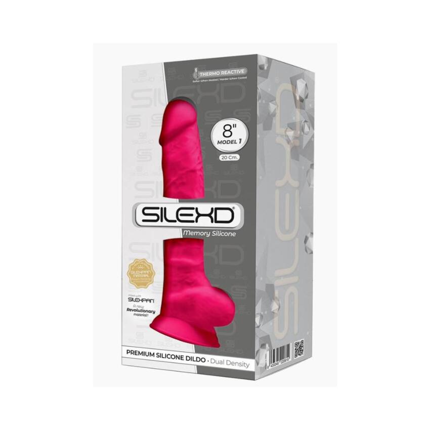 Silexd - Dildo Premium Silicone Mod.1 8'' - Rosa  