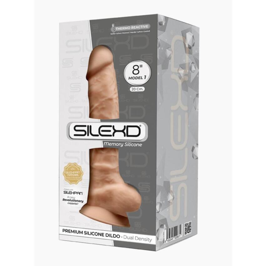 Silexd - Dildo Premium Silicone MOD.1 8'' - Color Carne  