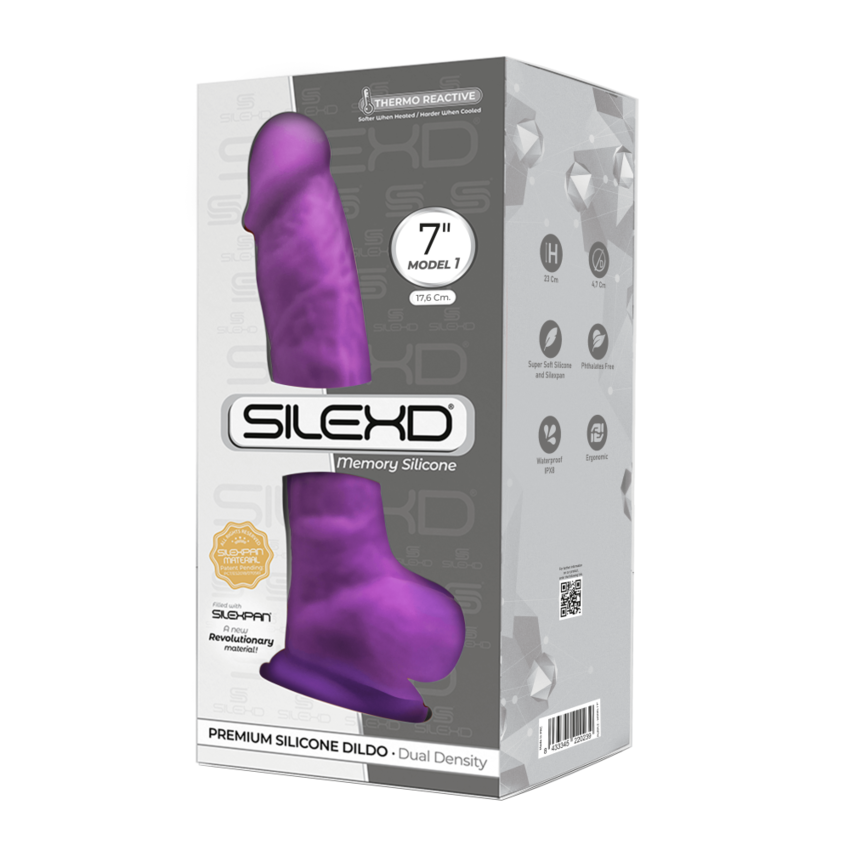 Silexd - Dildo Premium Silicone Mod.1 7  - Viola  