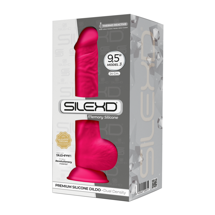 Silexd - Dildo Premium Silicone Mod.3 9,5'' - Rosa  