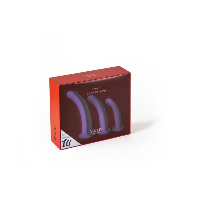 Virgite - Set Dildo Taglie S M L - Viola  