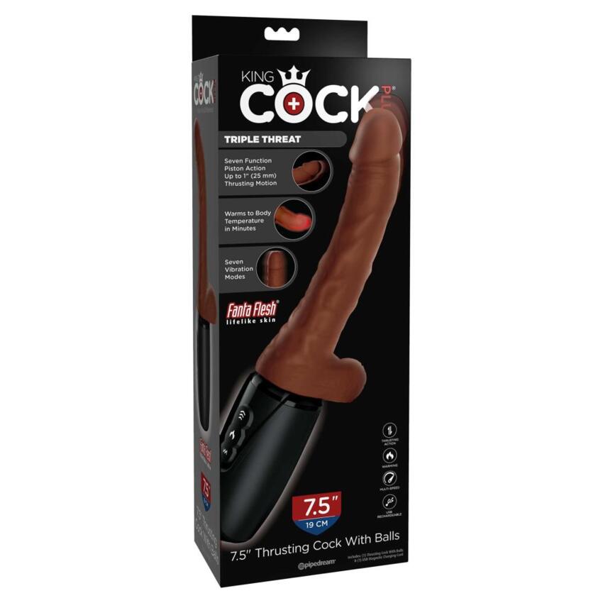 King Cock Plus Triple Threat Brown skin tone  