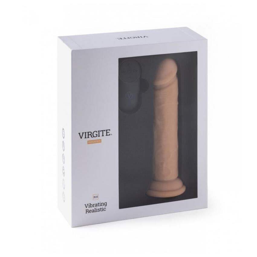 Virgite - Vibratore Realistico Ricaricabile R15 - 6,5  - Color Carne  