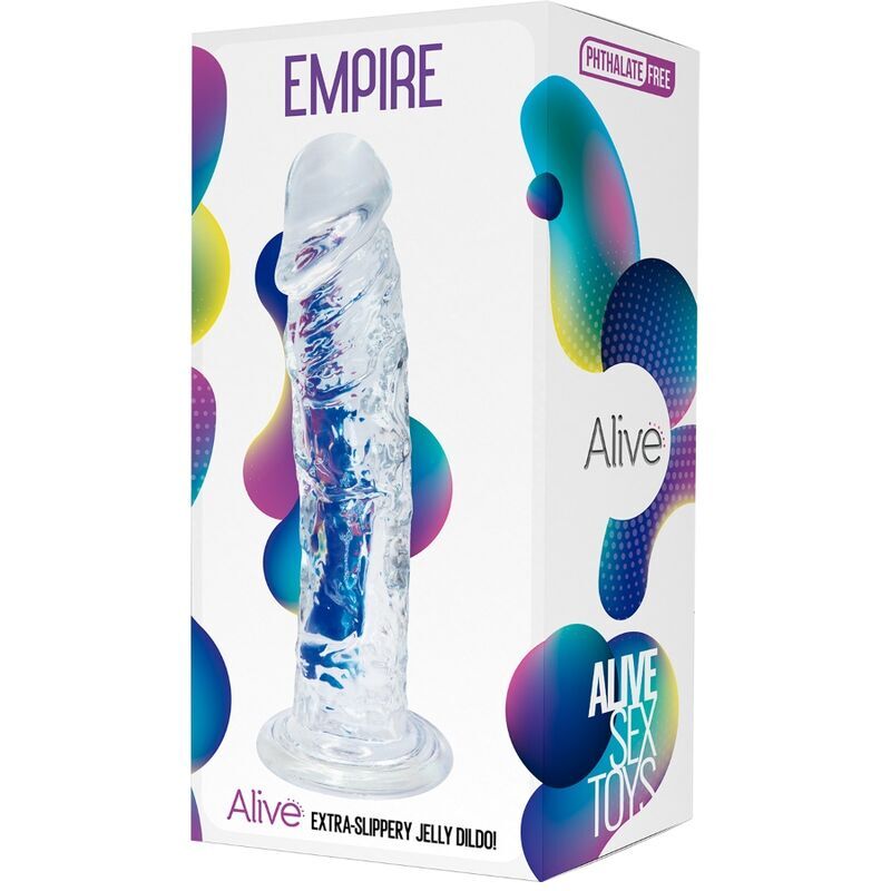 ALIVE - PENE REALISTICO IMPERO TRASPARENTE 19,3 CM  