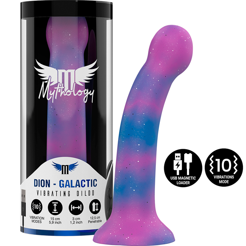 MYTHOLOGY DION GALACTIC DILDO S - VIBRATORE WATCHME COMPATIBILE CON TECNOLOGIA WIRELESS  