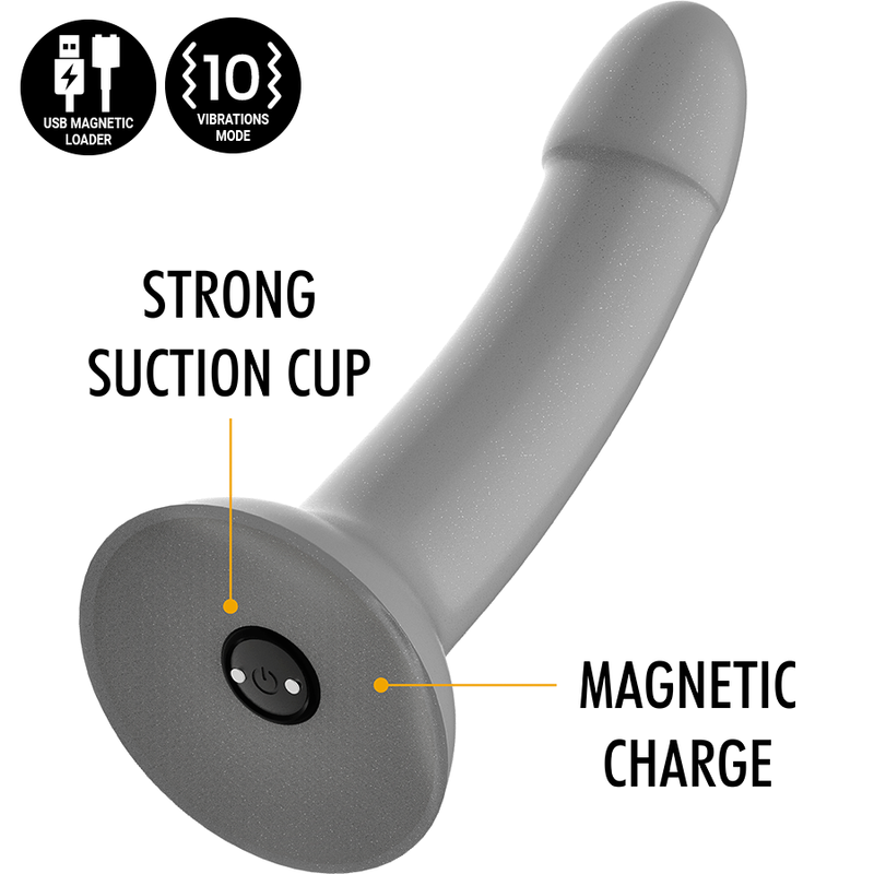 MYTHOLOGY RUNE MAJESTIC DILDO S - VIBRATORE WATCHME COMPATIBILE CON TECNOLOGIA WIRELESS  