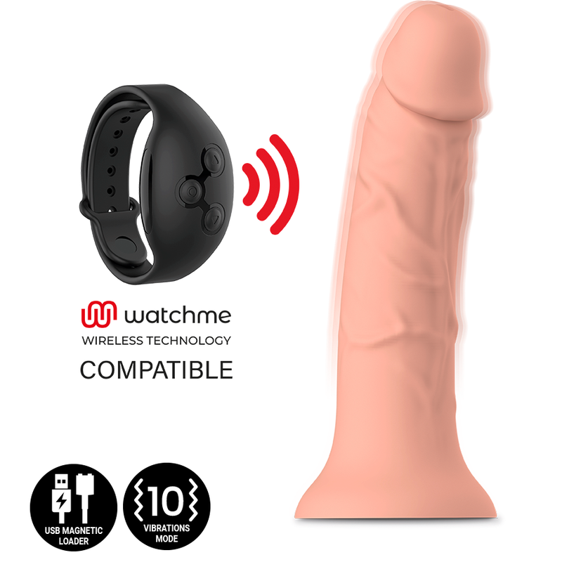 MYTHOLOGY ASHER ORIGINAL DILDO M - VIBRATORE WATCHME TECNOLOGIA WIRELESS COMPATIBILE  