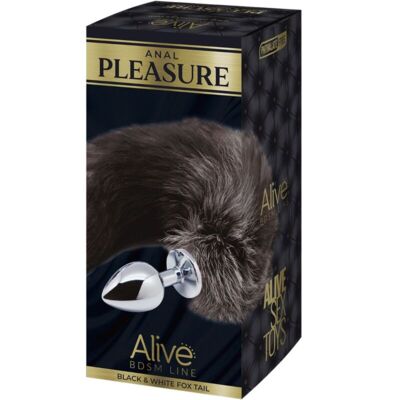 ALIVE - PLUG PIACERE ANALE IN METALLO FOX TAIL TAGLIA M 