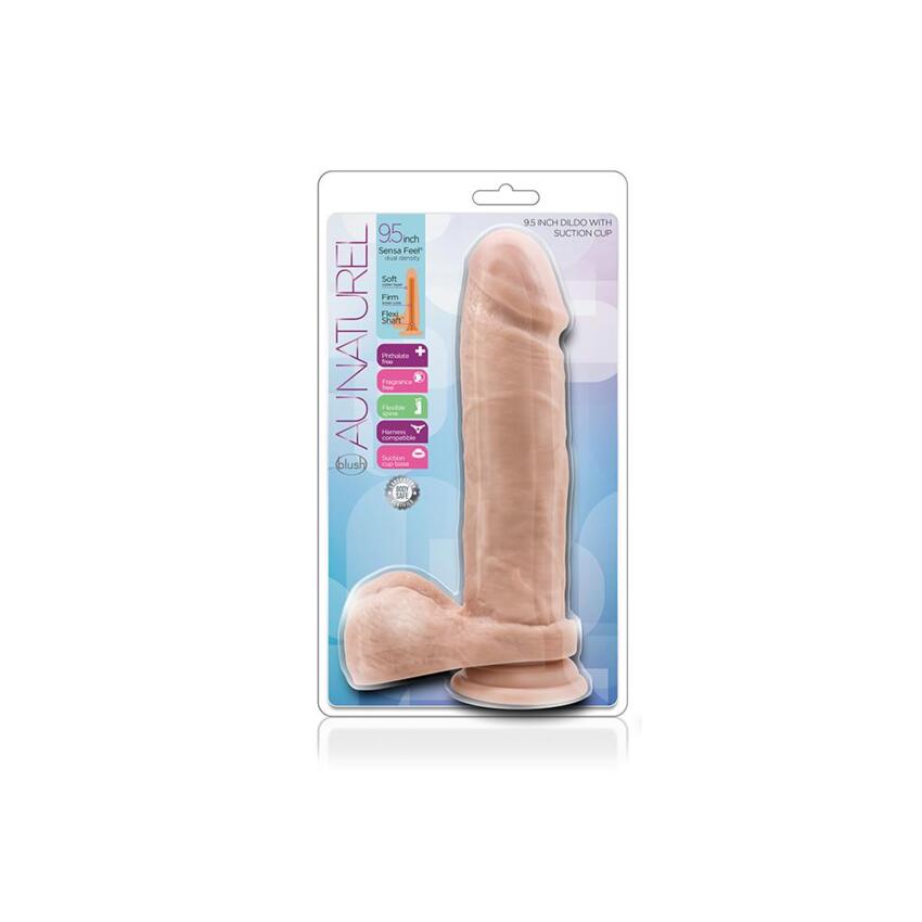 AU NATUREL 9.5INCH DILDO VANILLA  