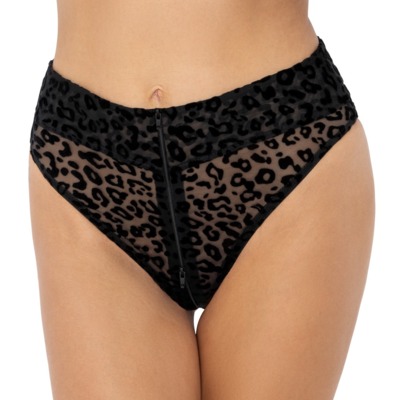 Slip Noir leopard S 