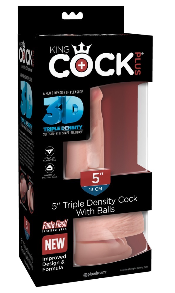 Dildo King Cock tripla densità 13 cm  