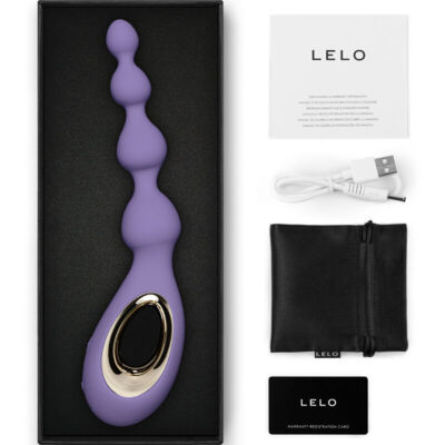 LELO - MASSAGGIATORE ANALE VIOLA CON PERLINE SORAYA 