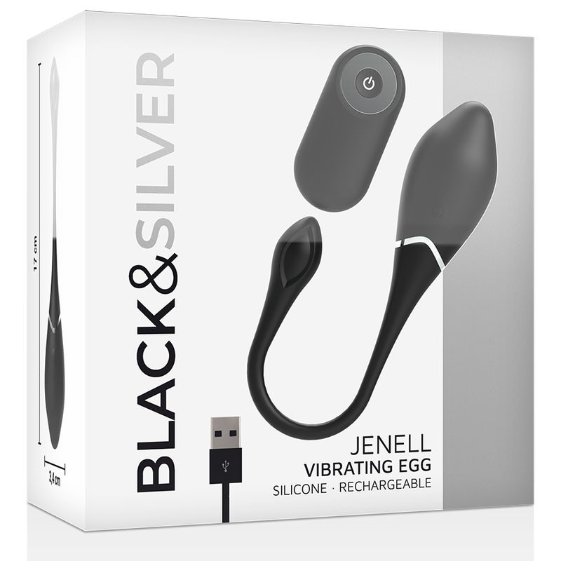 BLACK&SILVER- OVETTO VIBRANTE RICARICABILE JENELL  