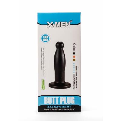 X-Men 9.45  Extra Girthy Butt Plug Black 